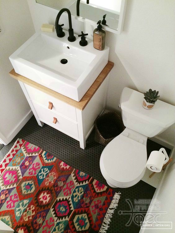 Фото №7 - Мебель для маленькой ванной комнаты на заказ